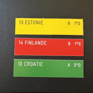 Étiquettes couleurs